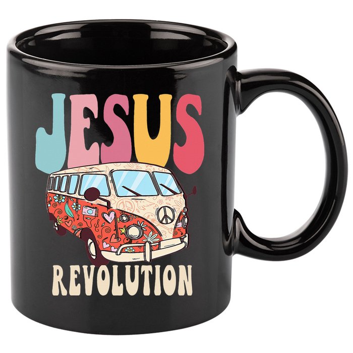 Boho Jesus-Revolution Christian Faith Based Jesus 11oz C Handle Ceramic Mug
