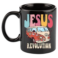 Boho Jesus-Revolution Christian Faith Based Jesus 11oz C Handle Ceramic Mug