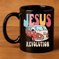 Boho Jesus-Revolution Christian Faith Based Jesus 11oz C Handle Ceramic Mug