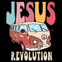 Boho Jesus-Revolution Christian Faith Based Jesus Drawstring Bag