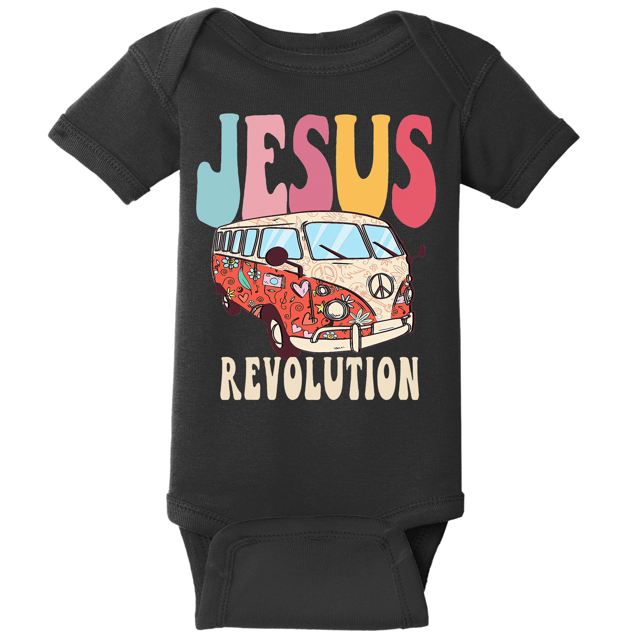 Boho Jesus-Revolution Christian Faith Based Jesus Baby Bodysuit