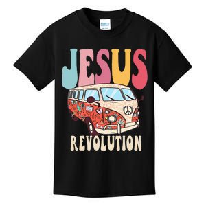 Boho Jesus-Revolution Christian Faith Based Jesus Kids T-Shirt