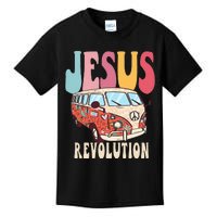 Boho Jesus-Revolution Christian Faith Based Jesus Kids T-Shirt