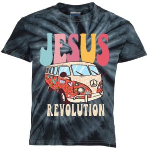 Boho Jesus-Revolution Christian Faith Based Jesus Kids Tie-Dye T-Shirt