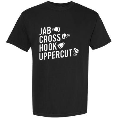 Boxing Jab Cross Hook Uppercut Boxer Tee 6848 Garment-Dyed Heavyweight T-Shirt