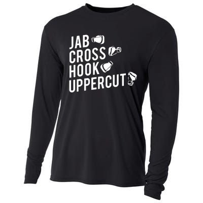 Boxing Jab Cross Hook Uppercut Boxer Tee 6848 Cooling Performance Long Sleeve Crew