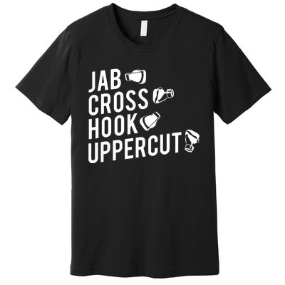 Boxing Jab Cross Hook Uppercut Boxer Tee 6848 Premium T-Shirt