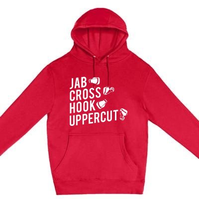 Boxing Jab Cross Hook Uppercut Boxer Tee 6848 Premium Pullover Hoodie