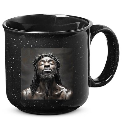 Black Jesus Christianity Church Christ Jesus 15oz Campfire Ceramic Mug