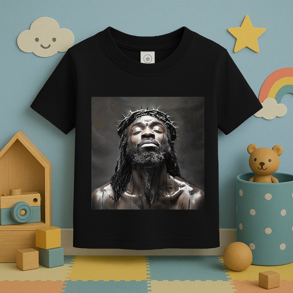 Black Jesus Christianity Church Christ Jesus Toddler T-Shirt
