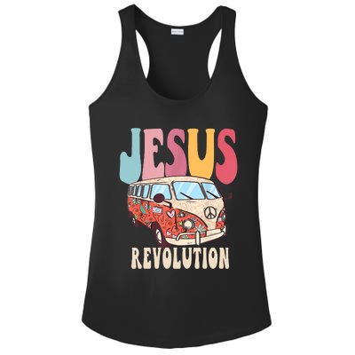 Boho JesusRevolution, Christian Faith Based Jesus Costume Ladies PosiCharge Competitor Racerback Tank