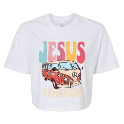 Boho JesusRevolution, Christian Faith Based Jesus Costume Bella+Canvas Jersey Crop Tee