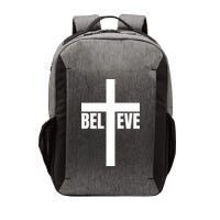 Believe Jesus Christ Cross Easter Faith Vector Backpack