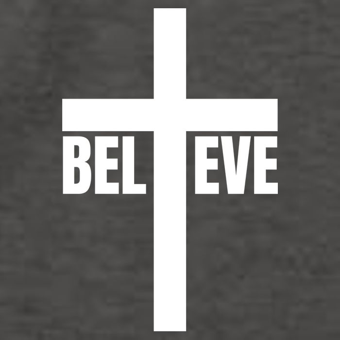 Believe Jesus Christ Cross Easter Faith Vector Backpack