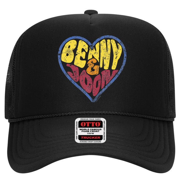 Benny & Joon Coorful Heart Shaped High Crown Mesh Back Trucker Hat