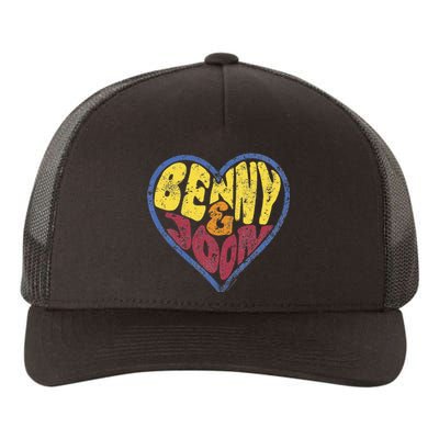 Benny & Joon Coorful Heart Shaped Yupoong Adult 5-Panel Trucker Hat