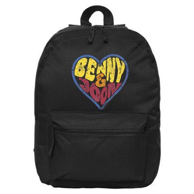 Benny & Joon Coorful Heart Shaped 16 in Basic Backpack