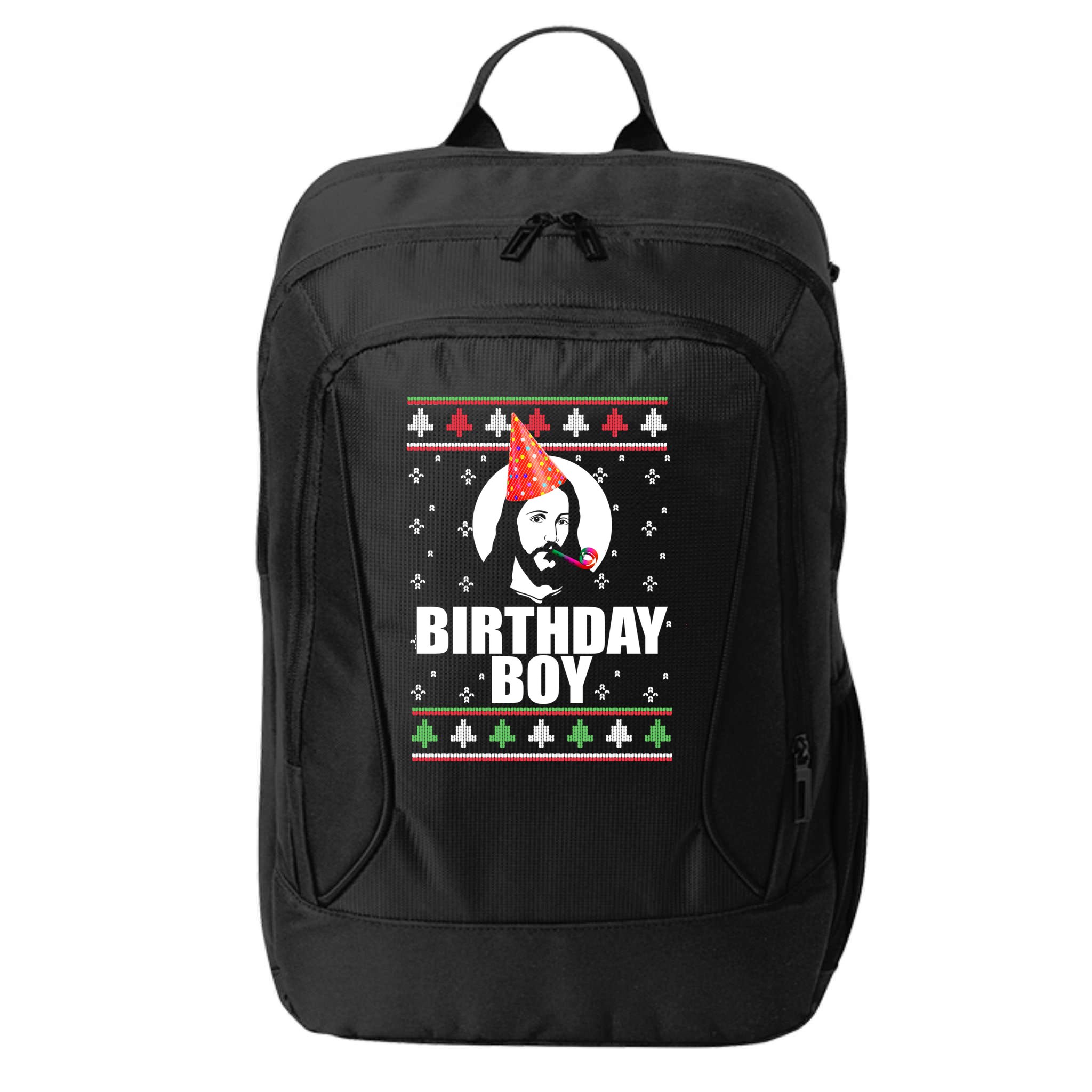 Birthday ! Jesus Christ Funny Ugly Christmas Meme Gift City Backpack
