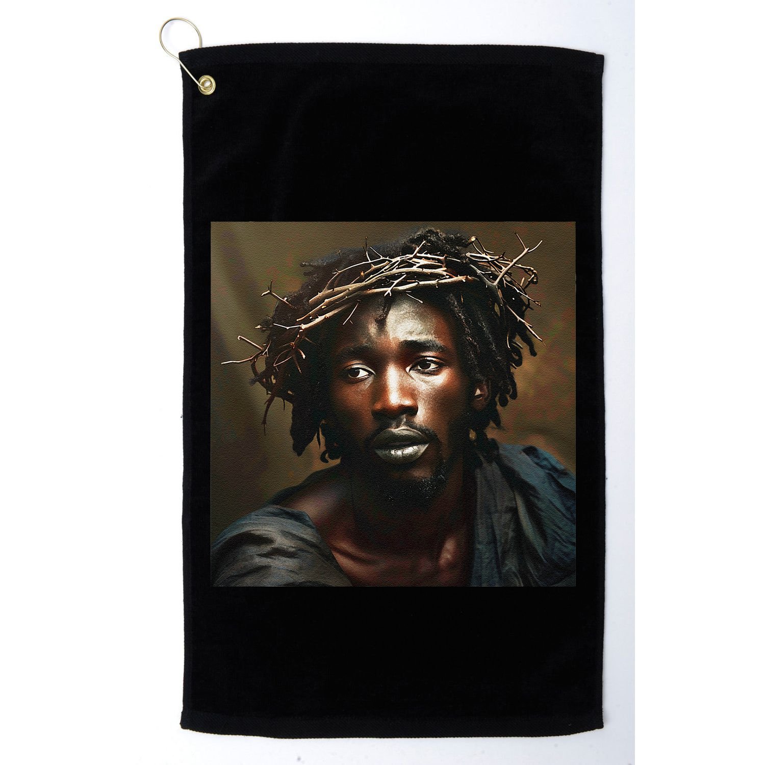 Black Jesus Christianity Church Christ Jesus Golf Towel