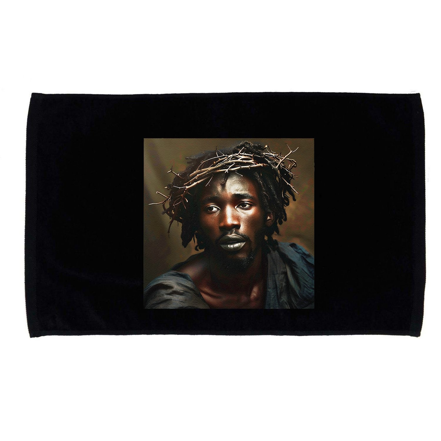 Black Jesus Christianity Church Christ Jesus Microfiber Hand Towel