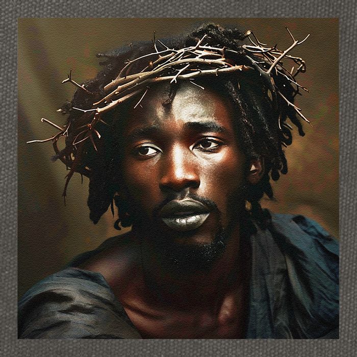 Black Jesus Christianity Church Christ Jesus Cotton Canvas Backpack