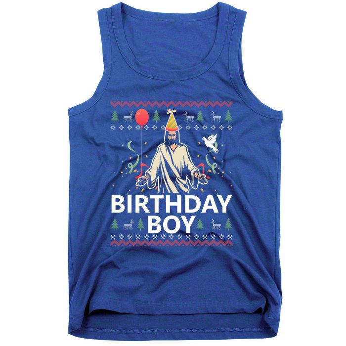 Birthday Jesus Christ Christmas Sweater Funny Jesus Gift Tank Top