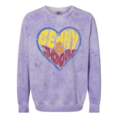 Benny & Joon Coorful Heart Shaped Colorblast Crewneck Sweatshirt