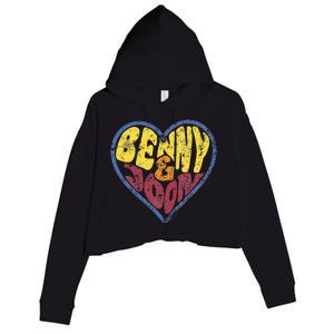 Benny & Joon Coorful Heart Shaped Crop Fleece Hoodie