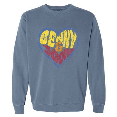 Benny & Joon Coorful Heart Shaped Garment-Dyed Sweatshirt