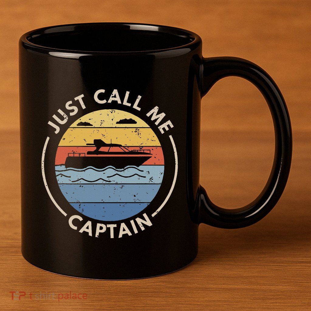 Boat Just Call Me Captain 11oz C Handle Ceramic Mug