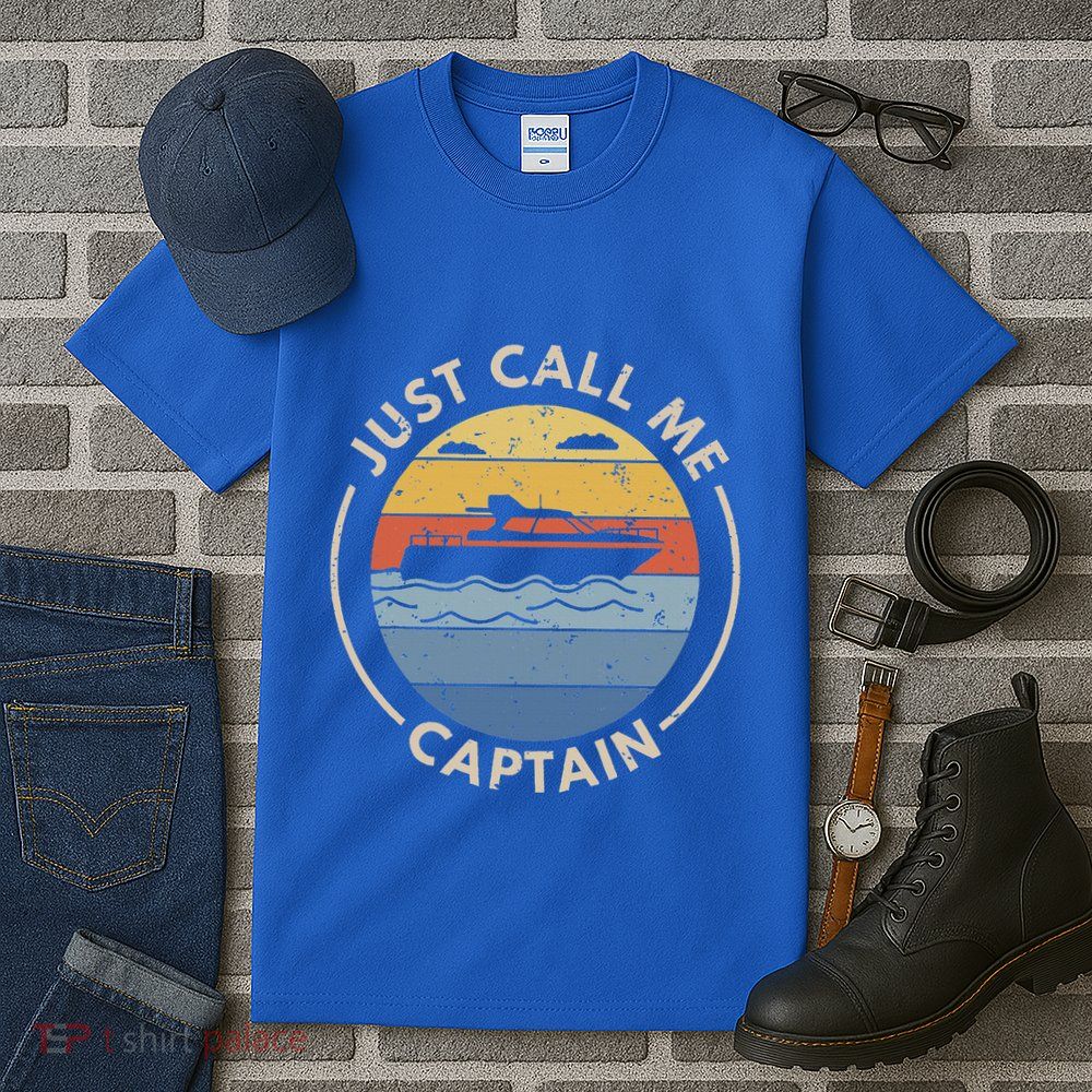 Boat Just Call Me Captain Tall T-Shirt