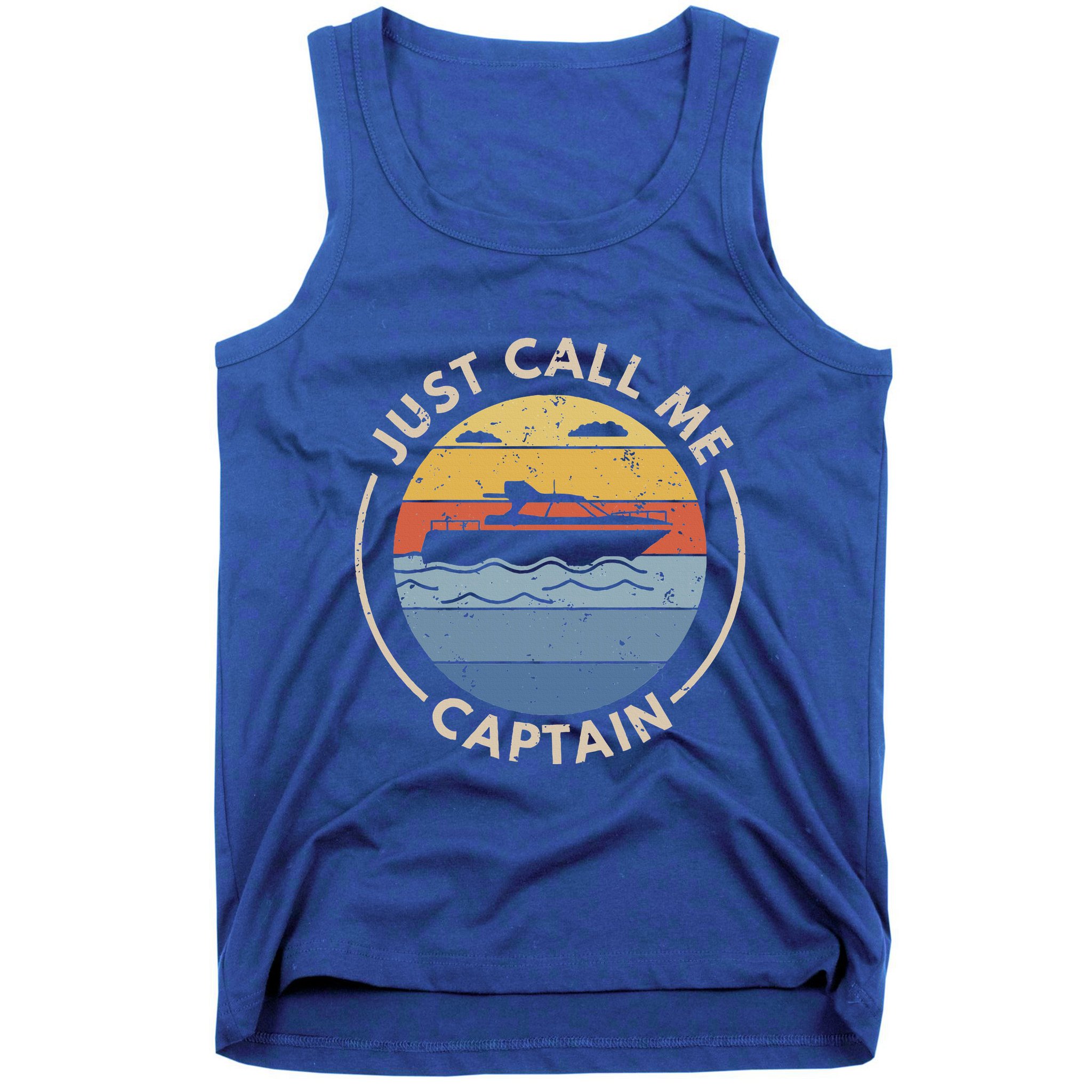 Boat Just Call Me Captain Tank Top