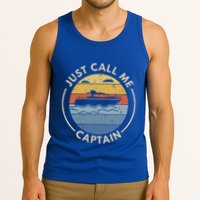 Boat Just Call Me Captain Tank Top