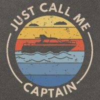Boat Just Call Me Captain Cotton Canvas Backpack