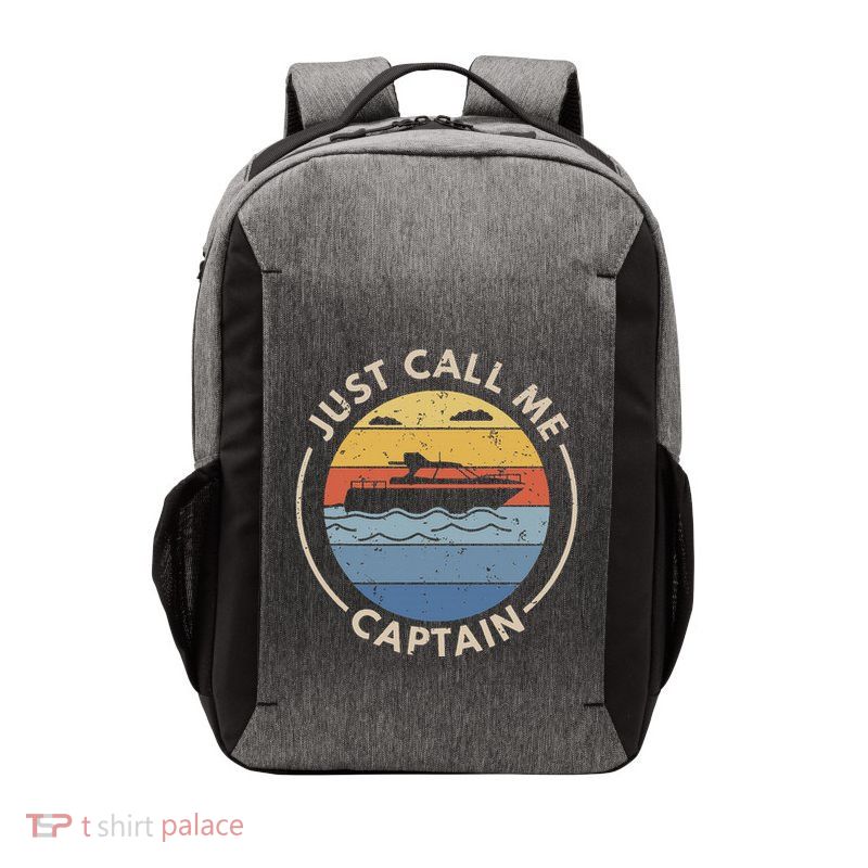 Boat Just Call Me Captain Vector Backpack