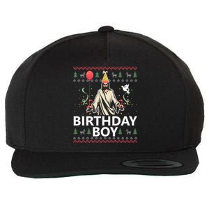 Birthday Jesus Christ Christmas Sweater Funny Jesus Cute Gift Wool Snapback Cap