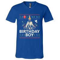 Birthday Jesus Christ Christmas Sweater Funny Jesus Cute Gift V-Neck T-Shirt