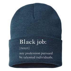 Black Job Definition Black Politics Black Professionals Sustainable Knit Beanie