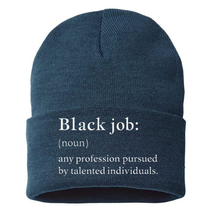 Black Job Definition Black Politics Black Professionals Sustainable Knit Beanie