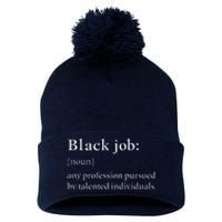 Black Job Definition Black Politics Black Professionals Pom Pom 12in Knit Beanie