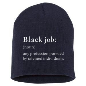 Black Job Definition Black Politics Black Professionals Short Acrylic Beanie