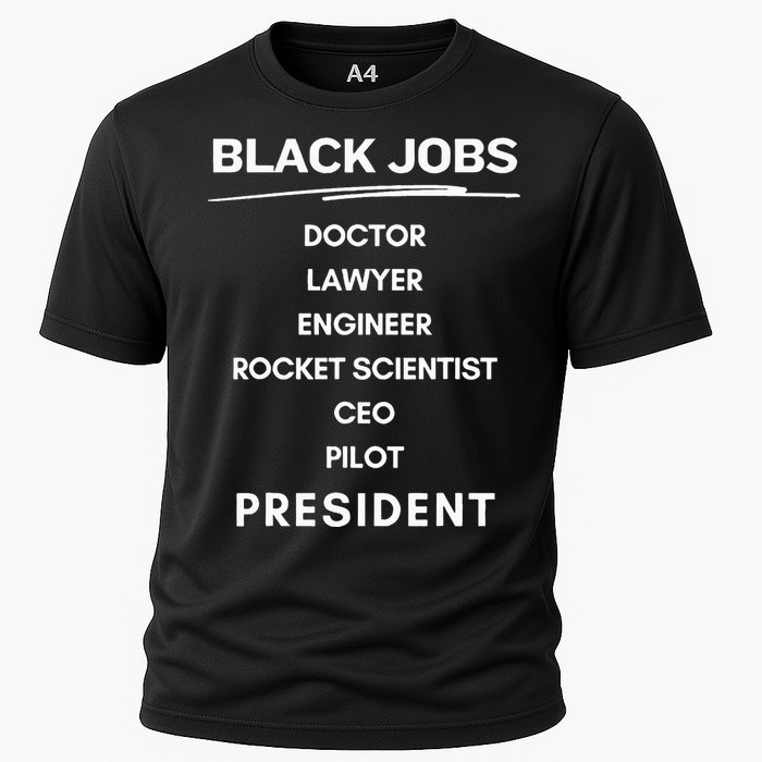 Black Jobs Doctor Lawyer Engineer Rocket Scientist Ceo Pilot Cooling Performance Crew T-Shirt