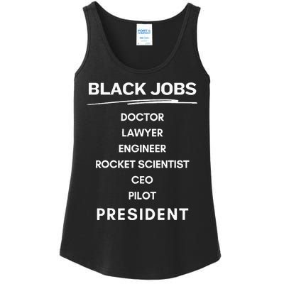 Black Jobs Doctor Lawyer Engineer Rocket Scientist Ceo Pilot Ladies Essential Tank