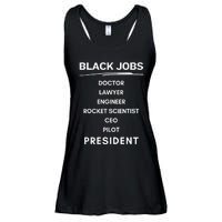 Black Jobs Doctor Lawyer Engineer Rocket Scientist Ceo Pilot Ladies Essential Flowy Tank