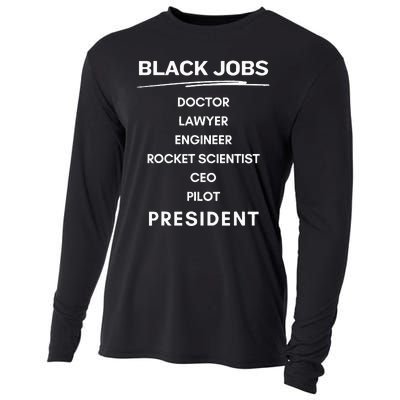 Black Jobs Doctor Lawyer Engineer Rocket Scientist Ceo Pilot Cooling Performance Long Sleeve Crew