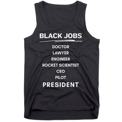 Black Jobs Doctor Lawyer Engineer Rocket Scientist Ceo Pilot Tank Top