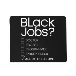 Black Job Definition Black Politics Black Professionals Mousepad