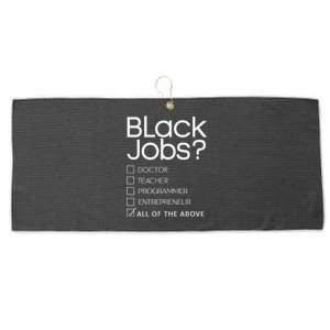 Black Job Definition Black Politics Black Professionals Large Microfiber Waffle Golf Towel