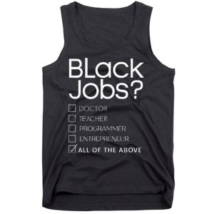 Black Job Definition Black Politics Black Professionals Tank Top