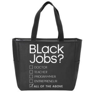 Black Job Definition Black Politics Black Professionals Zip Tote Bag